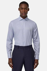 Regular Fit Cotton Shirt, Blue, hi-res
