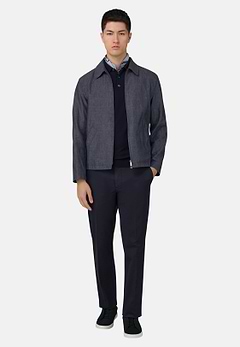 Technical Linen Bomber Jacket