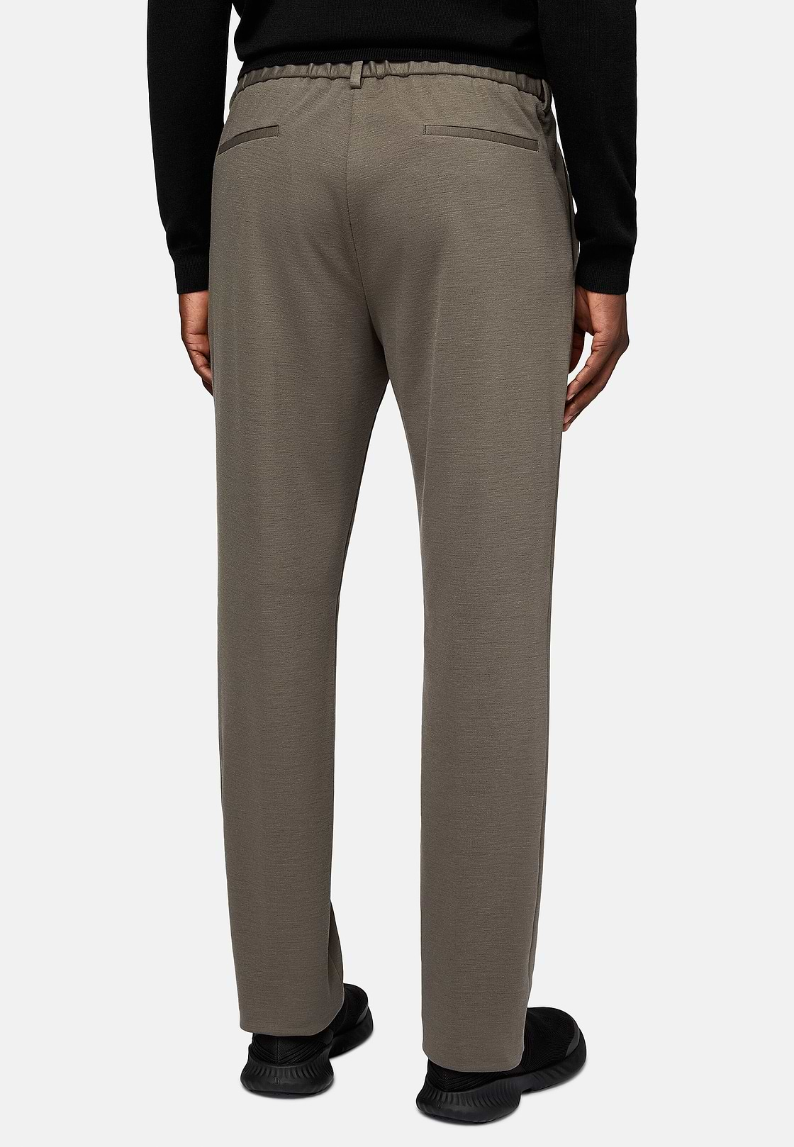 Pantalon En Laine B Tech, Taupe, hi-res