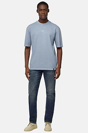 T-Shirt Aus Baumwoll-Jersey, Hellblau, hi-res