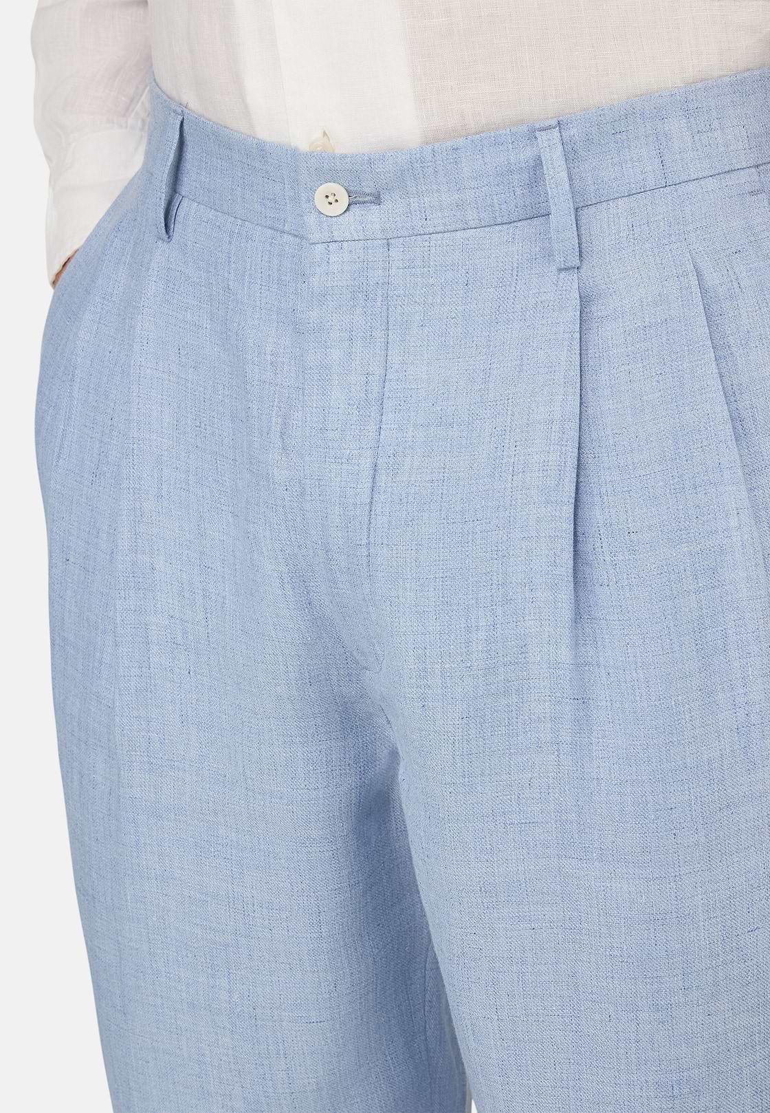Bermuda de Lino, Azul claro, hi-res, 5