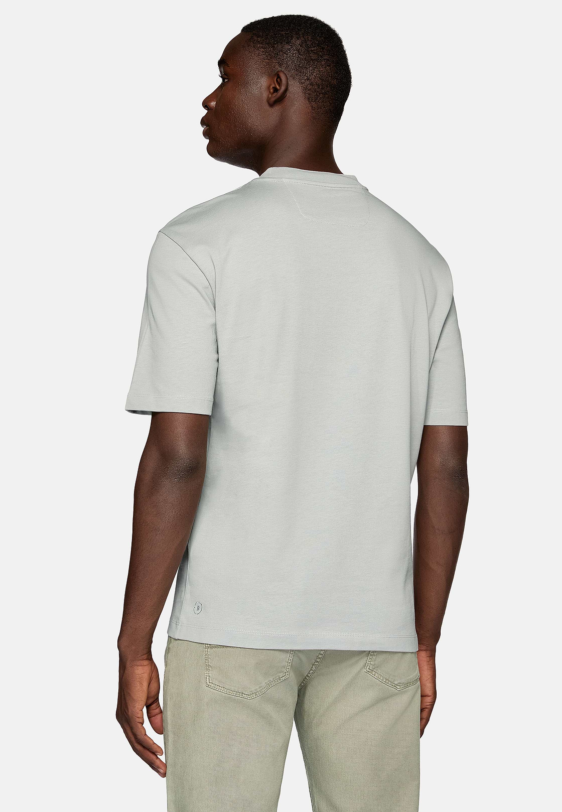 Organic Cotton Blend T-Shirt, Grey, hi-res