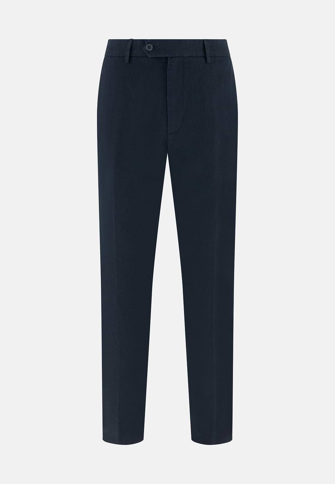 Linen Pants, Navy blue, hi-res, 1