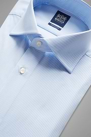 Camisa en algodón de rayas azules regular fit, , thumb, 2