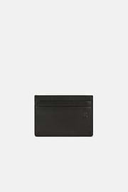 Leather Credit Card Holder, Black, hi-res