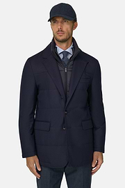Jack Gemêleerd in Wol, Navy blue, thumb, 1