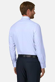Overhemd in Katoen Dobby Slim Fit, Light Blue, thumb, 6