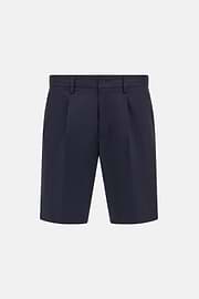 Stretch Cotton Bermuda Shorts, Navy blue, hi-res
