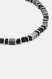 Edelstahl-Armband Mit Sodalith-Perlen, Schwarz, thumb, 2