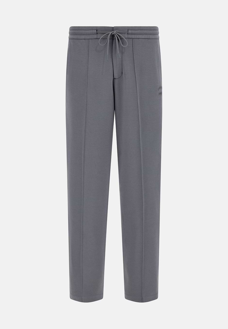 Cotton Blend Fleece Trousers, Charcoal, hi-res