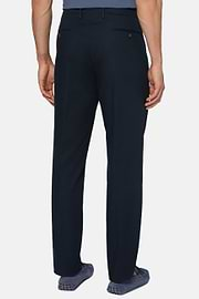 Pantalon En Coton Extensible, bleu marine, hi-res