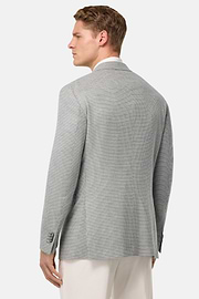 Men's Light Grey Jacket in Stretch Linen and Wool | Boggi Milano