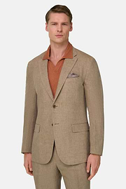 Pure Linen Suit, Beige, thumb, 1