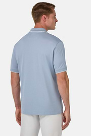 Polo En Piqué Performant S.Cafè®, Bleu clair, hi-res
