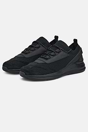 Sneakers Tech En Jersey, Noir, hi-res