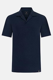 Polo In Misto Lino, Indaco, thumb, 5