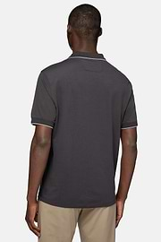 High-Performance Piqué Polo Shirt, Black, hi-res