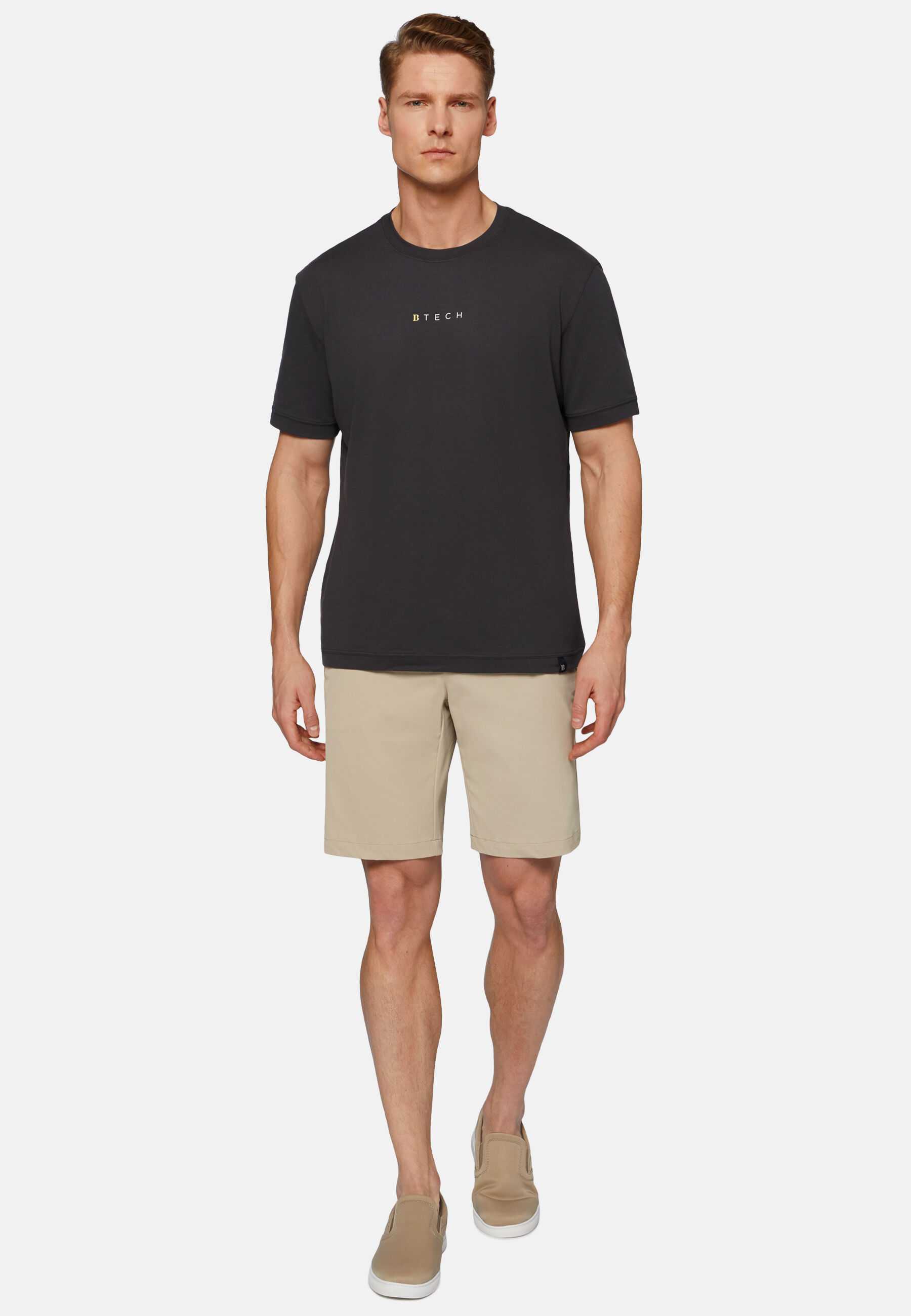 High-Performance Piqué Polo T-Shirt, Black, hi-res