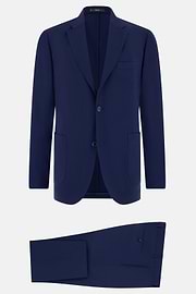 120s Pure Wool Suit, Royal blue, thumb, 6