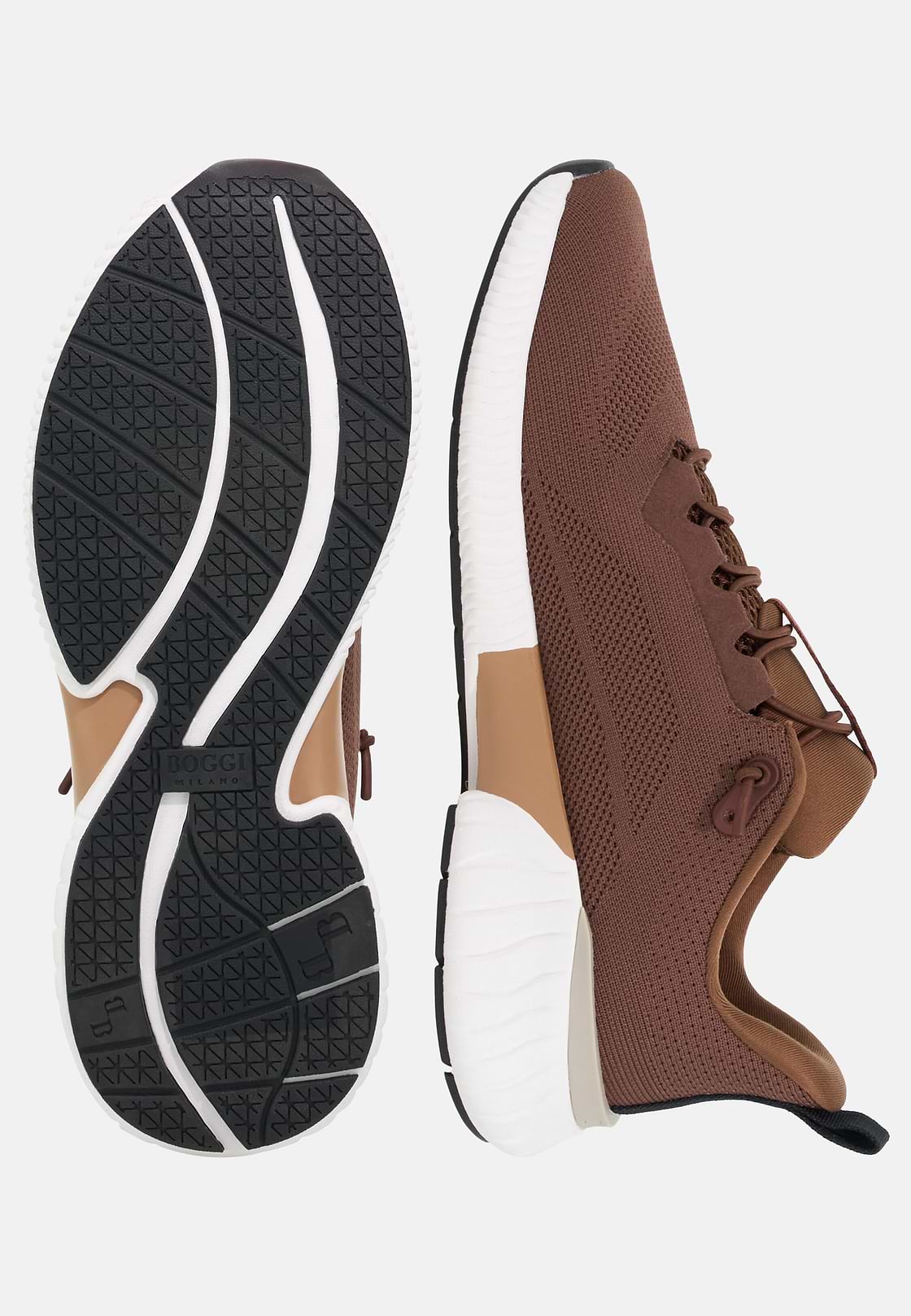Sneakers Endurance aus technischem Gewebe, Rosso, hi-res, 4