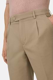 Bermudahose Aus Elastischem Tencel, Schlamm, thumb, 4