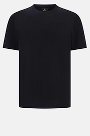 T-shirt Di Maglia In Lana Merino, Nero, hi-res