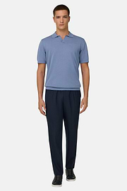 Polo En Coton, Bleu clair, thumb, 1