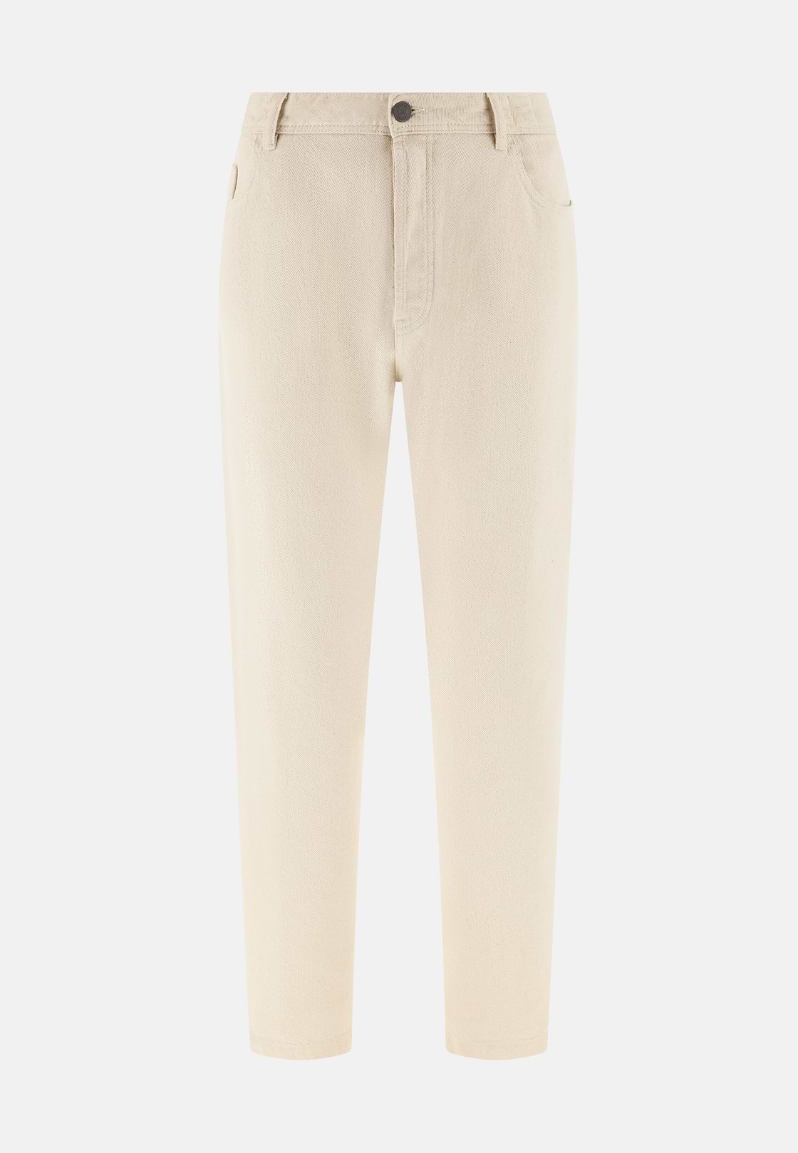 Jeans Aus Recycelter Baumwolle, Creme, hi-res, 1