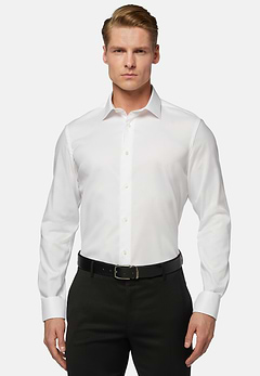 Hemd aus Pin-Point-Baumwolle Slim Fit