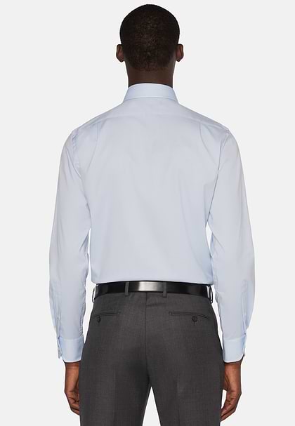 Stretch P.Point Windsor Collar Shirt Regular Fit, Light blue, hi-res