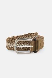 Woven Stretch Wool Blend Belt, CAML, thumb, 1