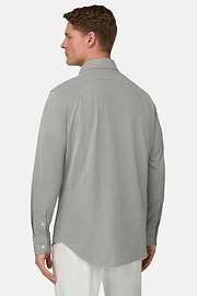 Polohemd Aus Japanischem Jersey Regular Fit, Militärgrün, thumb, 3