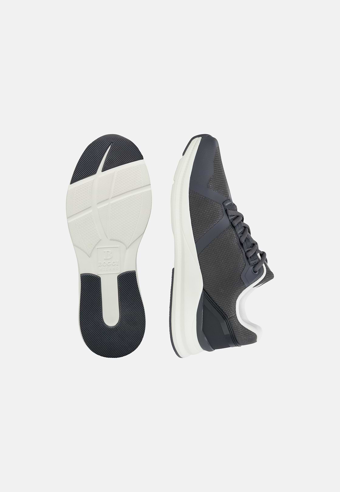 Technical Fabric Trainers, Grey, hi-res