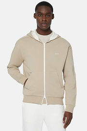 Hoodie Aus Bio-Baumwollmischung, Beige, hi-res