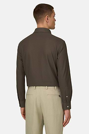 Camisa Polo de Malha Japonesa, Brown, thumb, 3