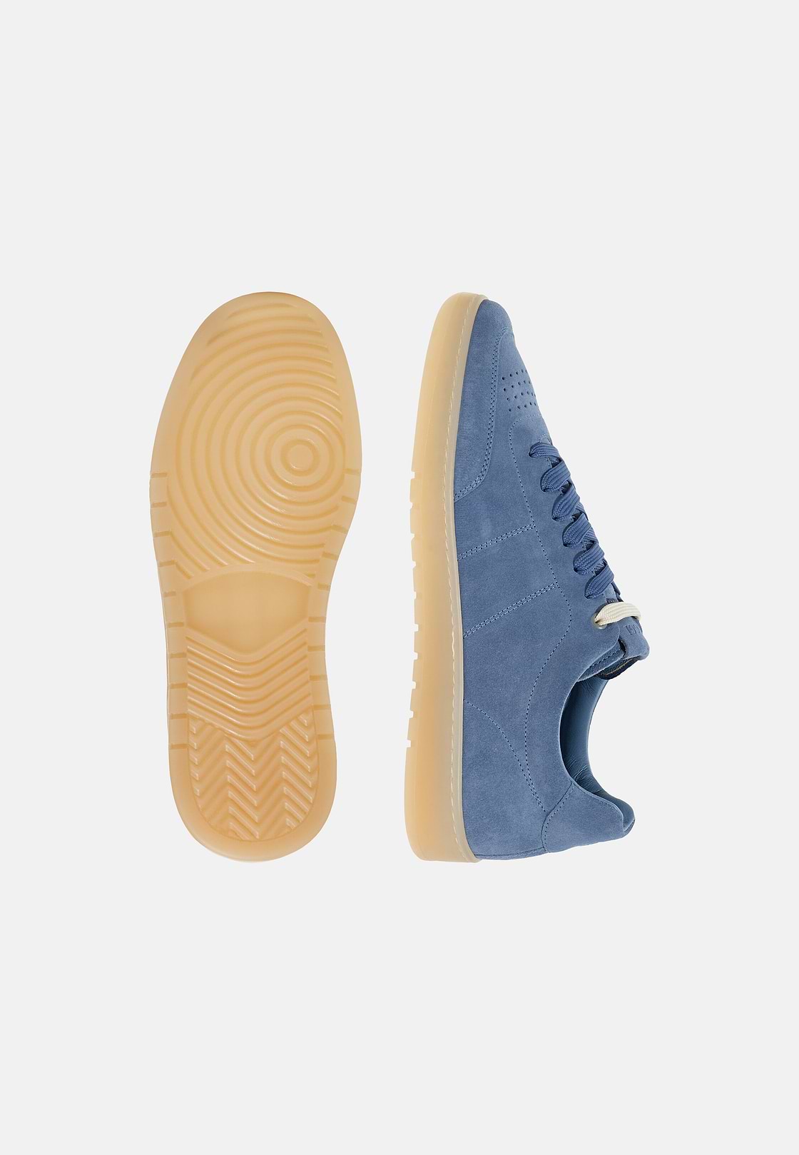 Suede Trainers, Indigo, hi-res