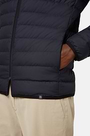 Bomber En Tissu Recyclé Et Duvet D'Oie, bleu marine, hi-res