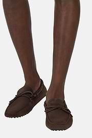 Wind Loafers in Suede Leather, Dark brown, hi-res