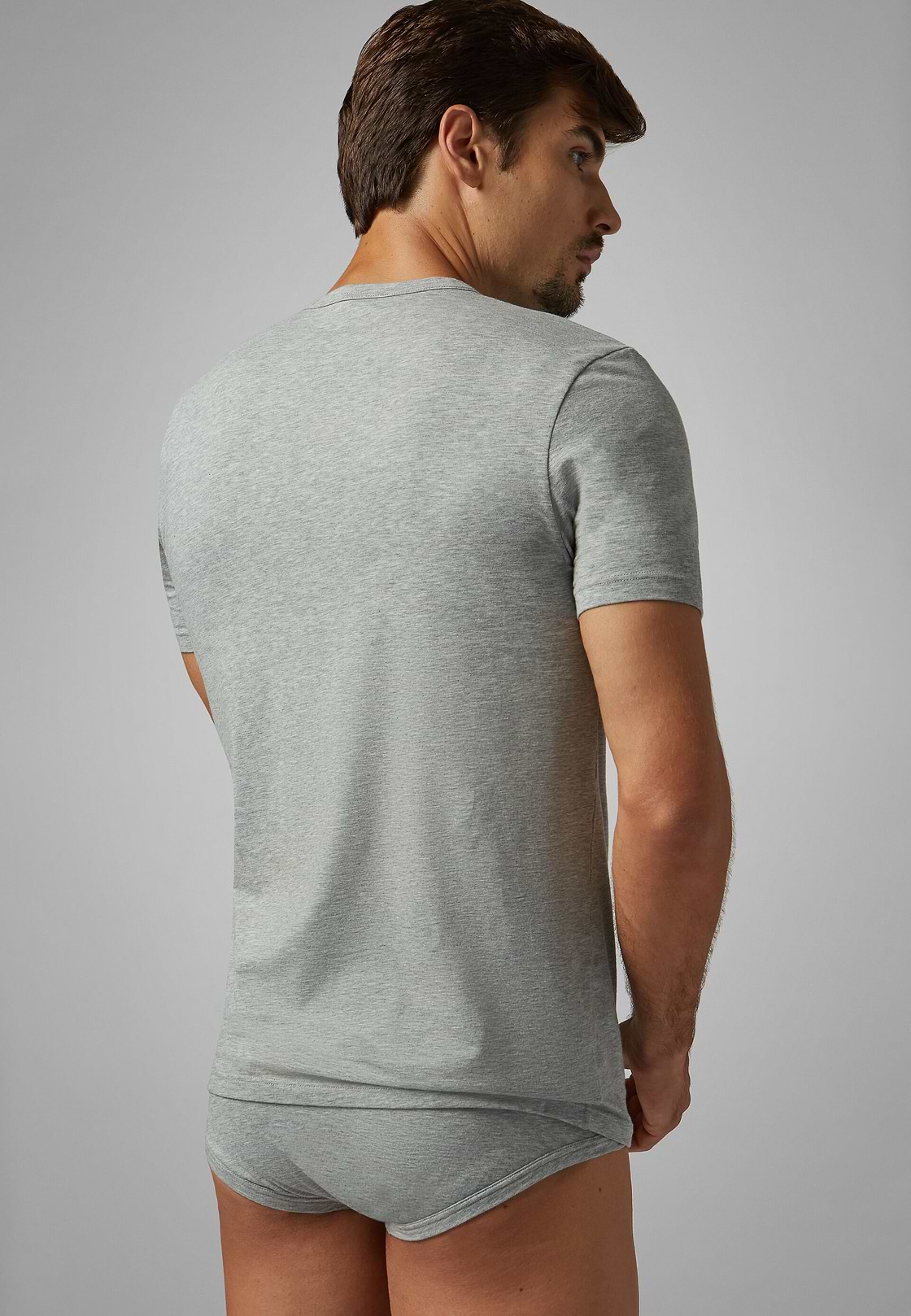 Stretch Cotton Jersey T-shirt, , hi-res, 2