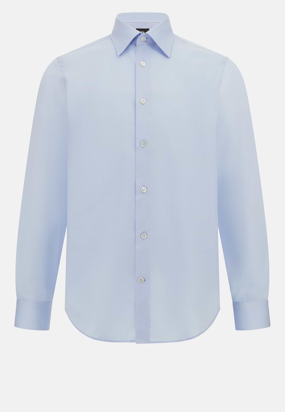 Chemise En Sergé De Coton Regular Fit, Bleu clair, hi-res