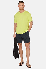 High-Performance Piqué Polo T-Shirt, Yellow, hi-res