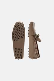 Wind Leather Loafers, Taupe, hi-res