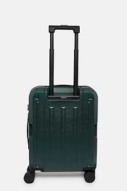 Green Black Polycarbonate Cage Trolley Suitcase, Military Green, hi-res
