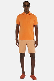 Cotton Piqué Polo Shirt, OCHRE, hi-res