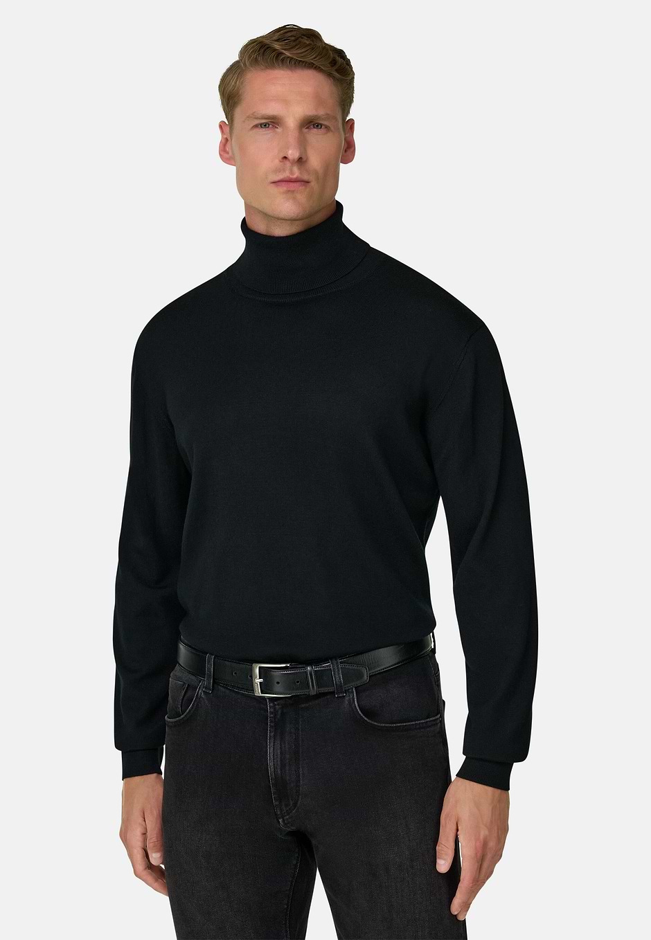 Coltrui in Extrafijne Merinowol, Black, hi-res