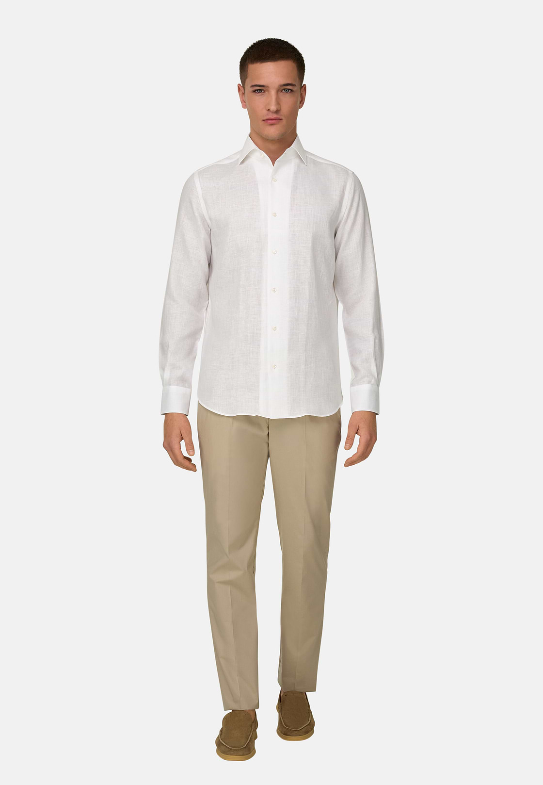Hemd Aus Leinen Regular Fit, Weiß, hi-res, 2
