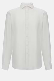 Regular Fit Linen Shirt, White, hi-res