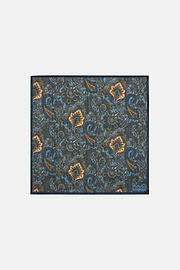 Paisley Design Wool Pocket Square, Rot, hi-res