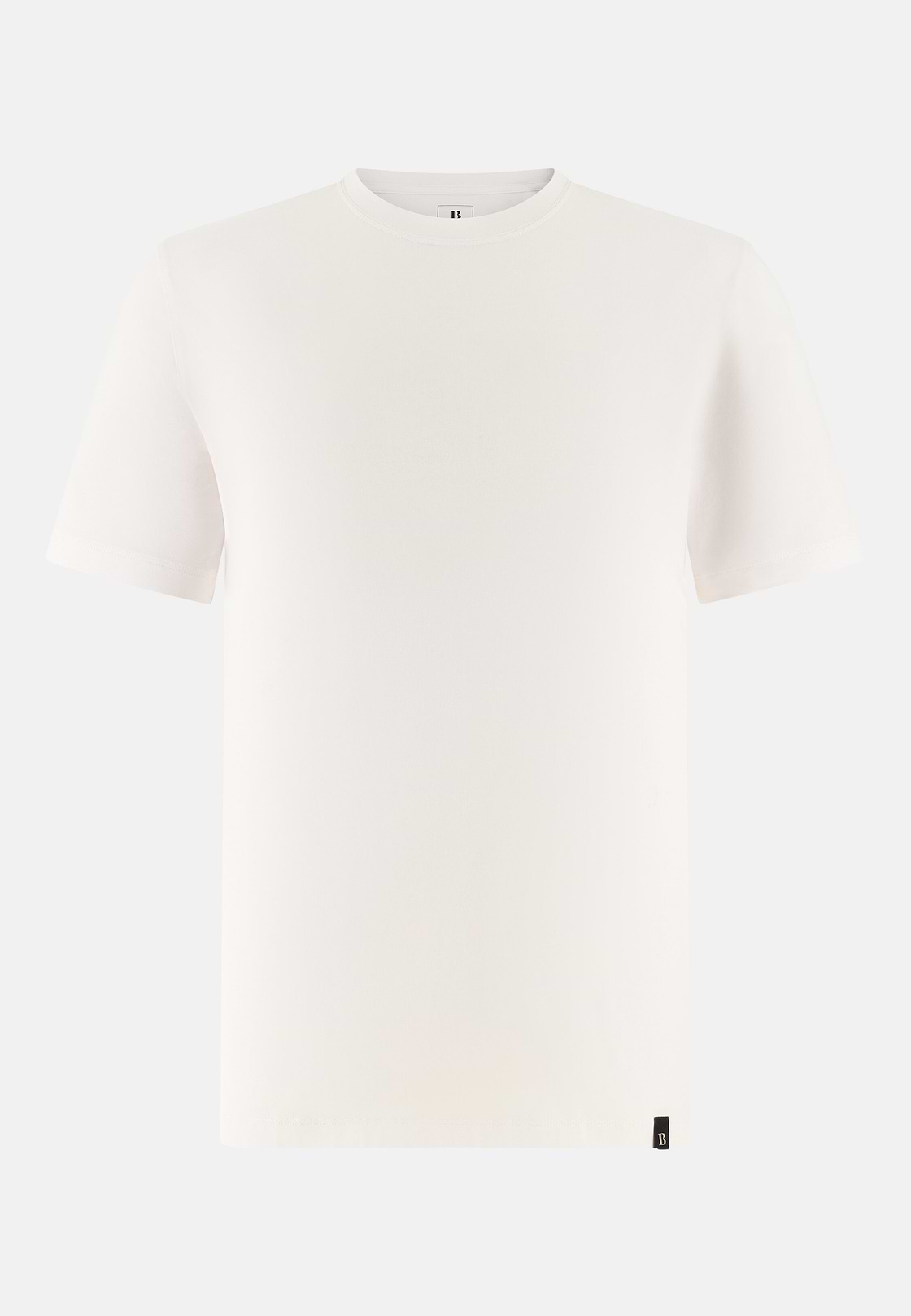 T-Shirt aus elastischer Supima-Baumwolle, Weiß, hi-res, 5