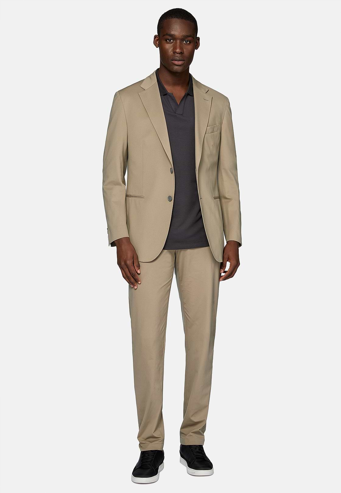 Beige Suit In Nylon B Tech, , hi-res